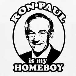 Ron Paul Is My Homeboy Crest T Shirt 84911-NPT