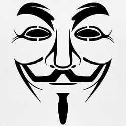 Anonymous Face Logo T Shirt 85409-NPT