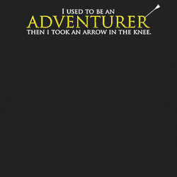 Arrow To The Knee Adventurer Funny Parody Game T Shirt 86032