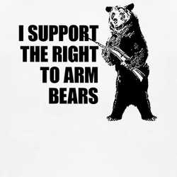 I Support The Right To Arm Bears Funny Hilarious T Shirt 88243-NPT
